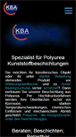 Mobile Screenshot of kba-beschichtungstechnik.de