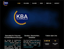 Tablet Screenshot of kba-beschichtungstechnik.de